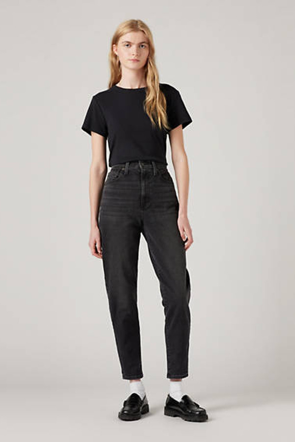 Levi's Jean Mom Taille Haute - Femme - Noir / Say No Go - 25X27