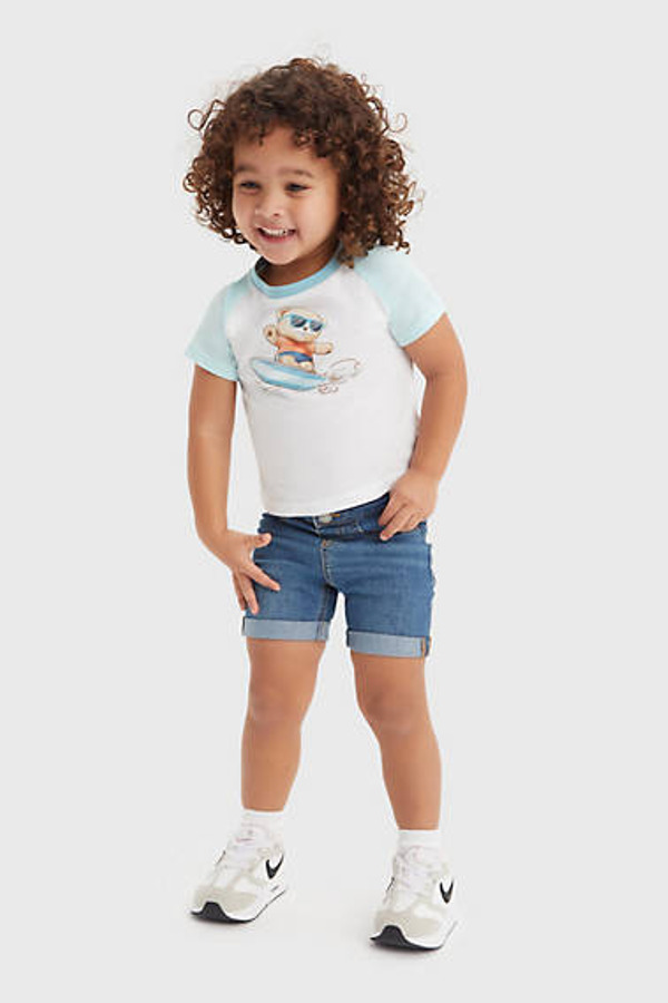 Levi's Bébé T Shirt Surfing Bear Et Short - Homme - Blanc / Bright White - 12M