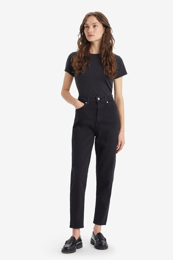 Levi's Jean Mom Taille Haute - Femme - Noir / Flash Black - 30X29