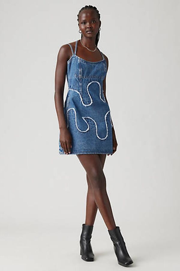 Mini Robe Levi's X Adsb Andersson Bell - Femme - Bleu / Med Indigo - Worn In - L