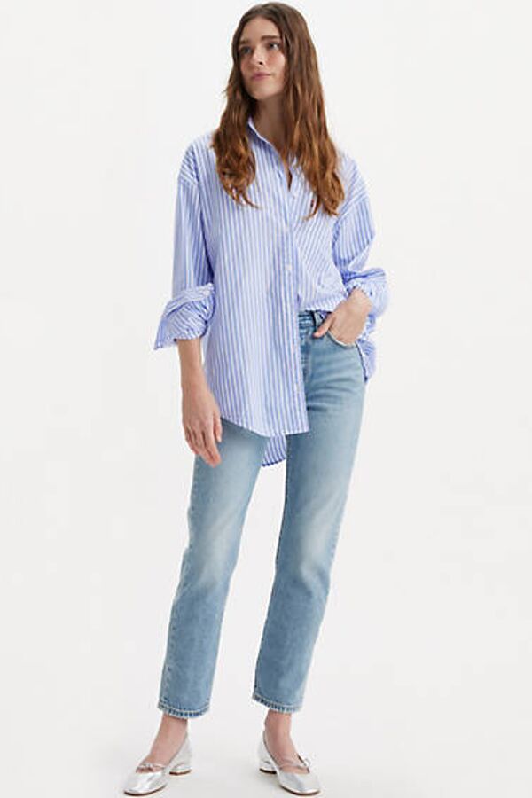 Levi's Jean 501 Original Lightweight Crop - Femme - Bleu / Fun Flare Lb - 23X26
