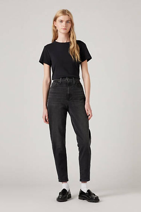 Levi's Jean Mom Taille Haute - Femme - Noir / Say No Go - 23X27