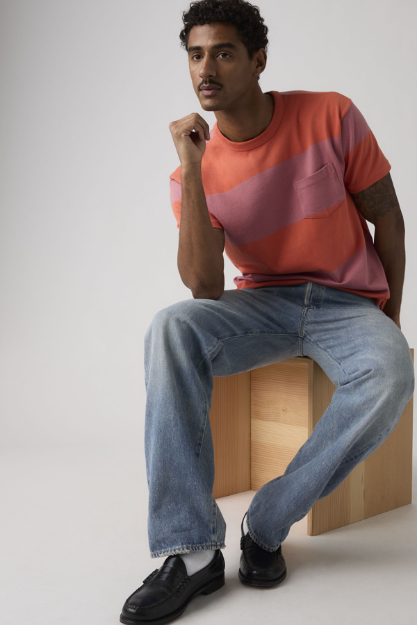 Levi' Vintage Clothing 1960' Casuals Tee Homme / Ginger Stripe