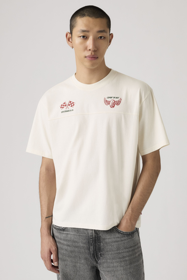 Levi' Lockwood Practice Tee Homme / Hot Delivey Egret