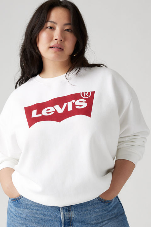 Levi' Sweat Shirt Graphique Col Rond Everyday grandes Tailles Femme / Everyday Crew Core Batwing + 1X