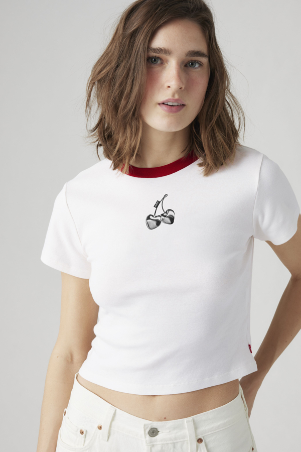 Levi' Graphic Essential Sporty Tee Femme / Cherry Hearts