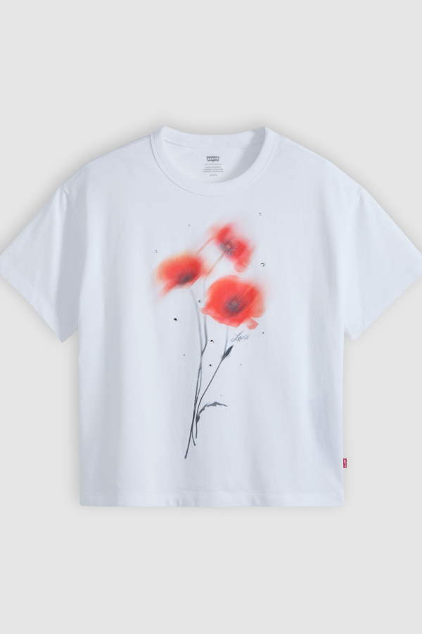 Levi' T Shirt Graphique Vintage Femme / Blurry Flower Bright