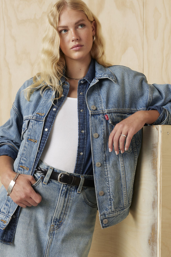 Levi' Veste Veste Trucker Années 90 Femme / Soft As Butter - vue 1