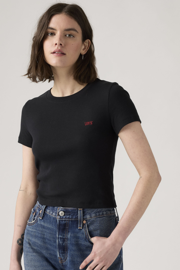 Levi' T Shirt Essential Sporty Femme / Caviar Rib - vue 1