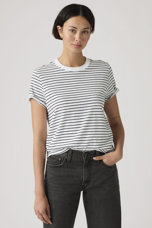 Levi' Favorite Slub Tee Femme / Golf Course Stripe Bright Night