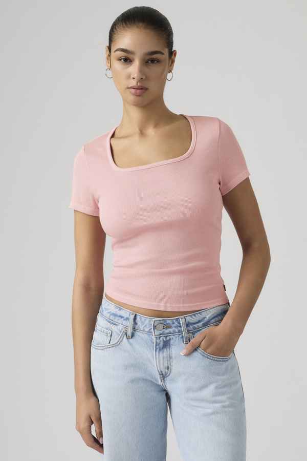Levi' Essential Square Neck Tee Femme / Blush Garment Dye