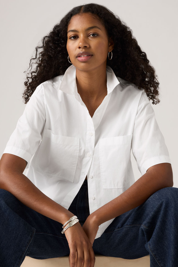 Levi' Chemise Manche Courte Crop Harlie Femme / Bright