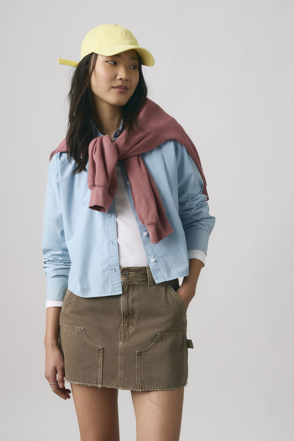 Levi' Cropped Harlie Shirt Femme / Lake Gd - vue 1