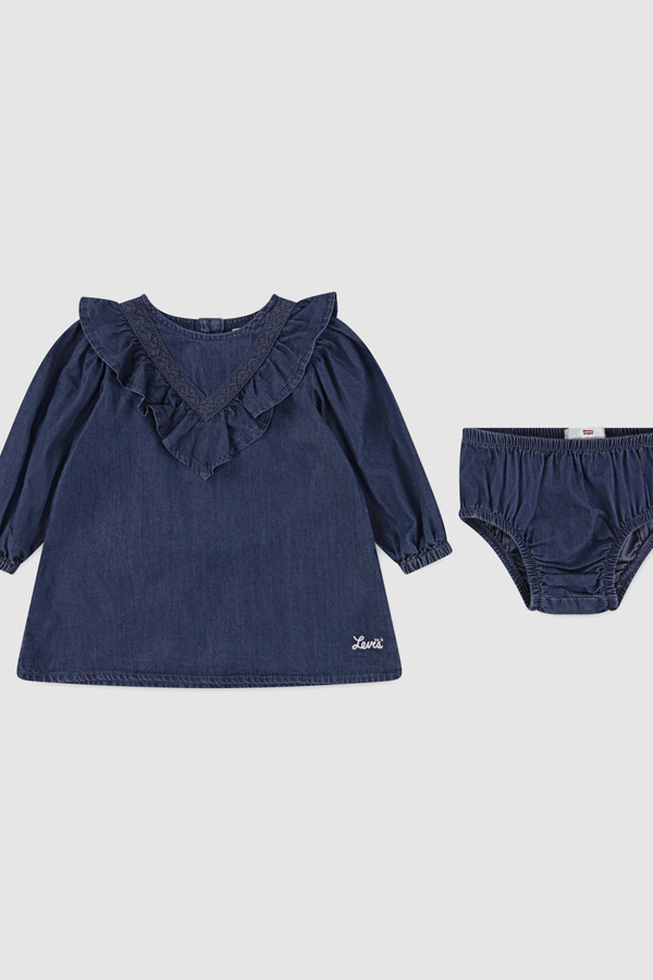 Levi' Bébé Robe À Volants Wild West Femme Neutral / Wave 18M