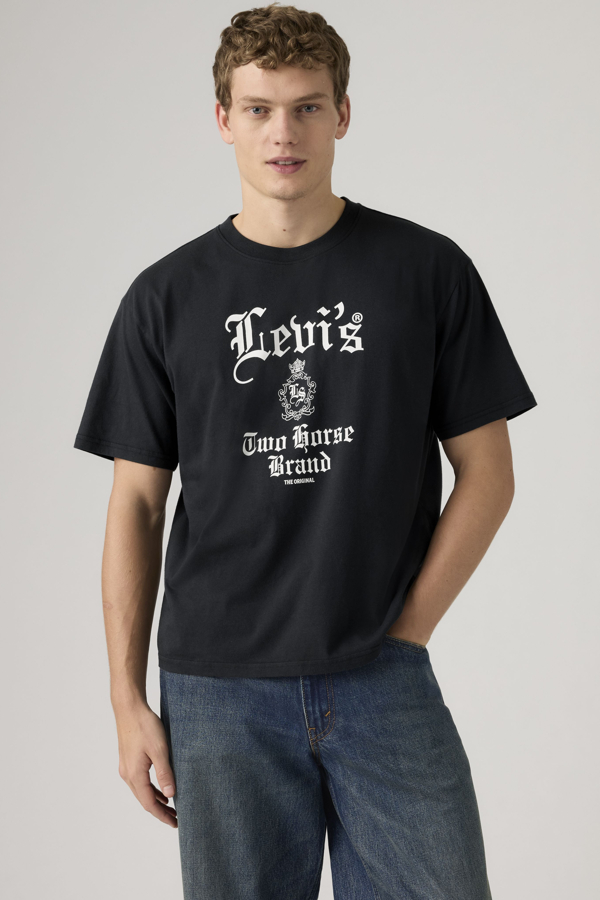 Levi' T Shirt Graphique Boxy Homme / Gothic Jet