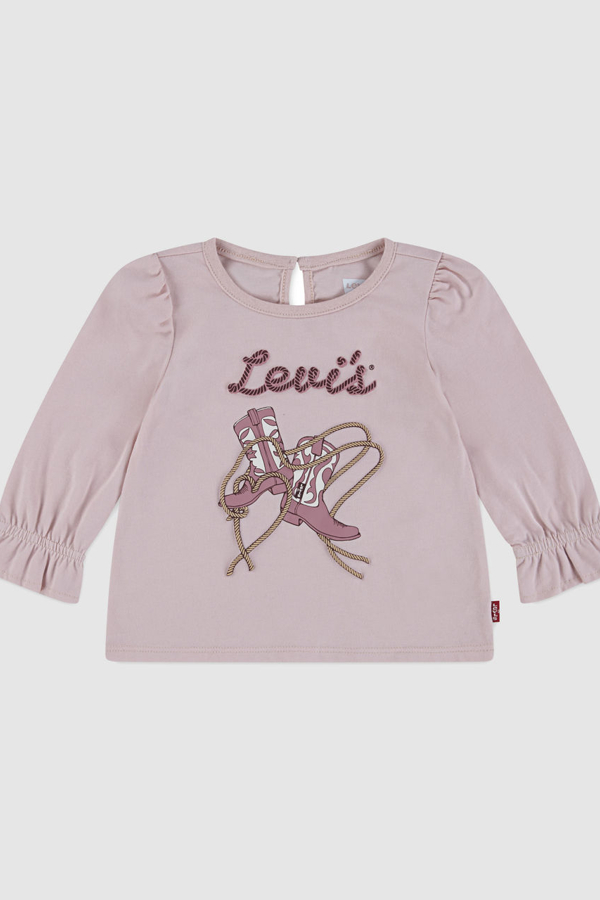 Levi' Bébé Haut En Maille Manche Longue Et Naud Devant Femme / Crystal 18M