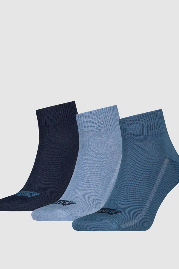 Levi' Mid Cut Logo Socks 3 Pack Homme / Combo