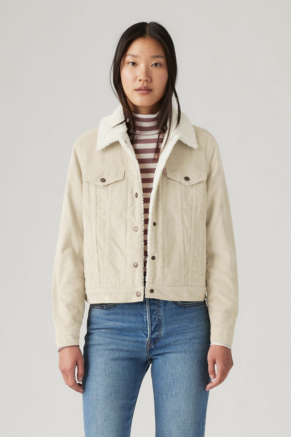 Levi' Veste Trucker Original Sherpa Femme / Egret