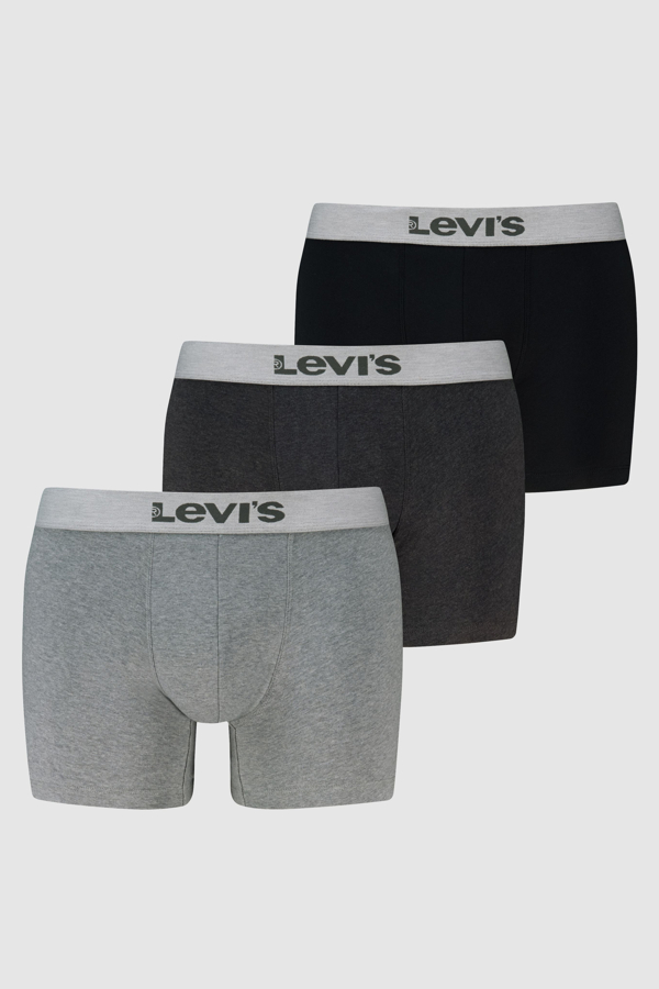 Levi' Mel Boxer Brief 3 Pack Homme / Mid Melange - vue 1