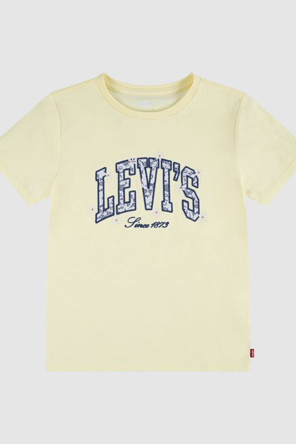 Levi' Teenager Chambray Applique Top Femme Jaune / French Vanilla
