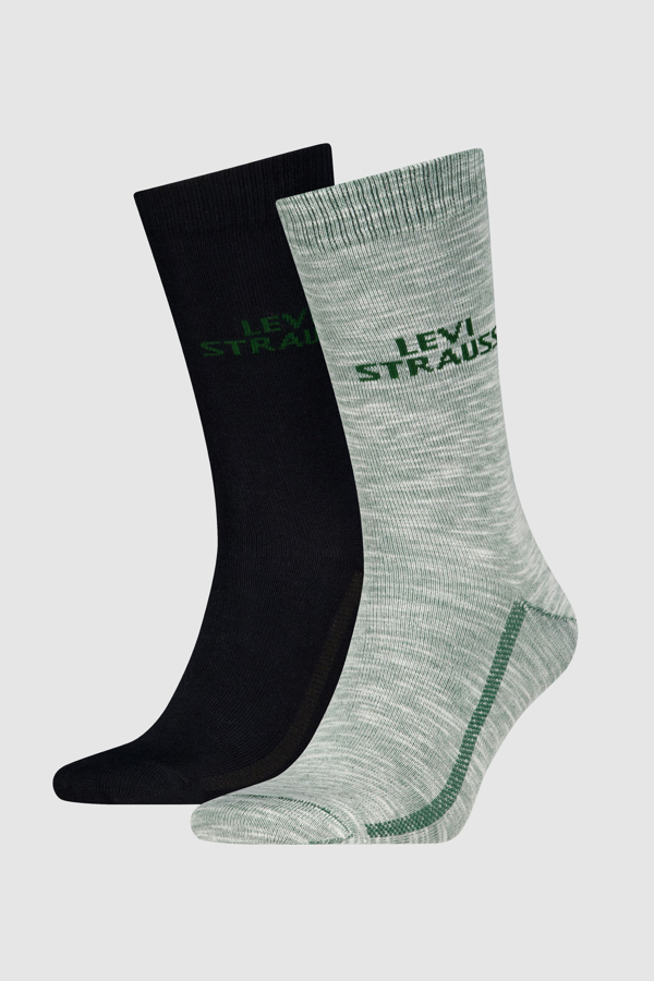 Levi' Regular Cut Plating Yarn Socks 2 Pack Homme /