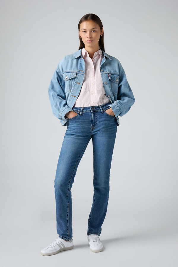 Levi' Jean 712 Slim Poche Passepoilée Femme / Wave Mid 24X30