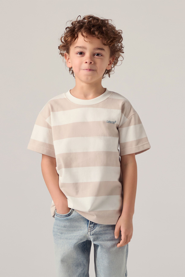 Levi' Kids Big Stripe Tee Homme / Pumice Stone - vue 1