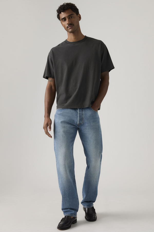 Levi' 501 Relaxed Jeans Homme Délavage Moyen / Road Work 30X34