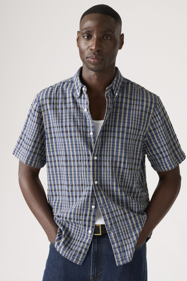 Levi' Chemise Boutonnée Manche Courte Authentic Homme / Kesey Plaid Vintage