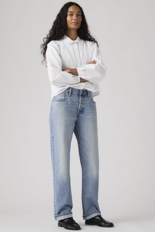 Levi' Jean 501 '90 Lisière Selvedge Femme Medium Wash / Hallowed Hour Selvedge 24X30