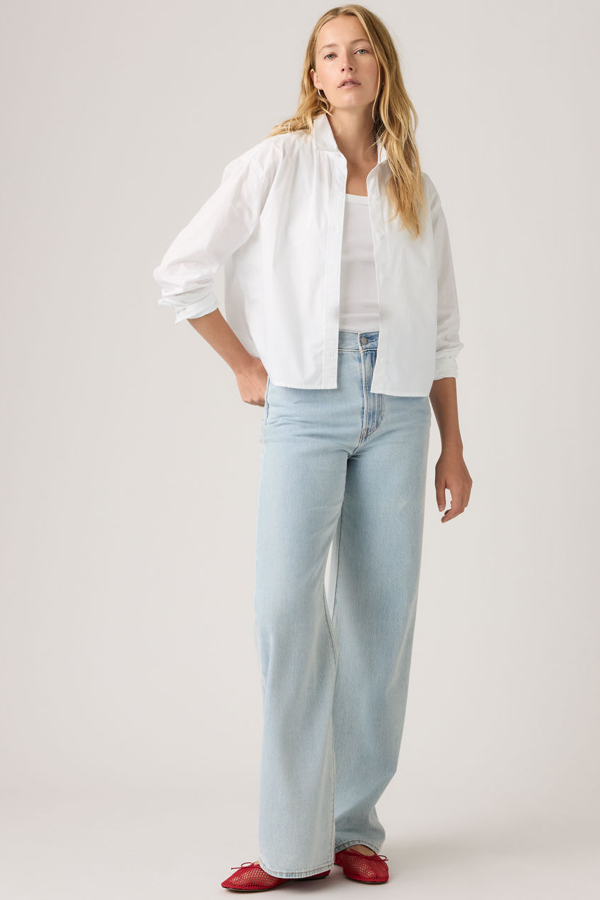 Levi' Ribcage Wide Leg Jeans Femme / Of Course Stone 23X30