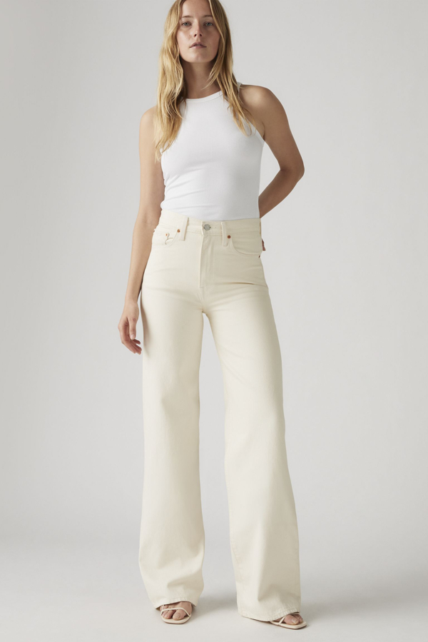 Levi' Ribcage Wide Leg Jeans Femme Cream / Barely Freezing 32X32