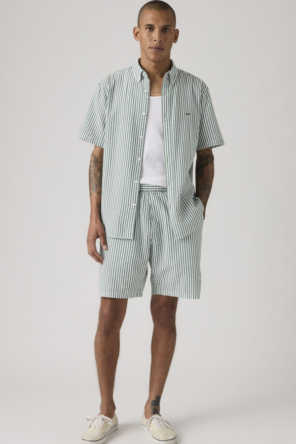 Levi' Short Boxer Homme / Aldwyn Stripe Eden - vue 1