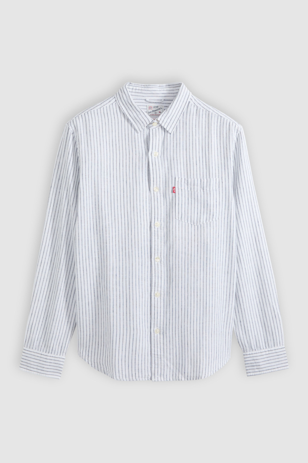 Levi' Chemise Sunset À Poche Homme / Navya Stripe Bright Cotton Linen - vue 1