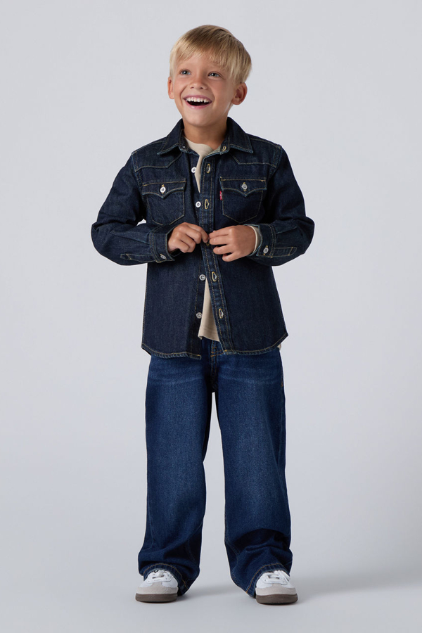 Levi' Enfant Jean 555 Relaxed Straight Homme Neutral / Sierra Pass