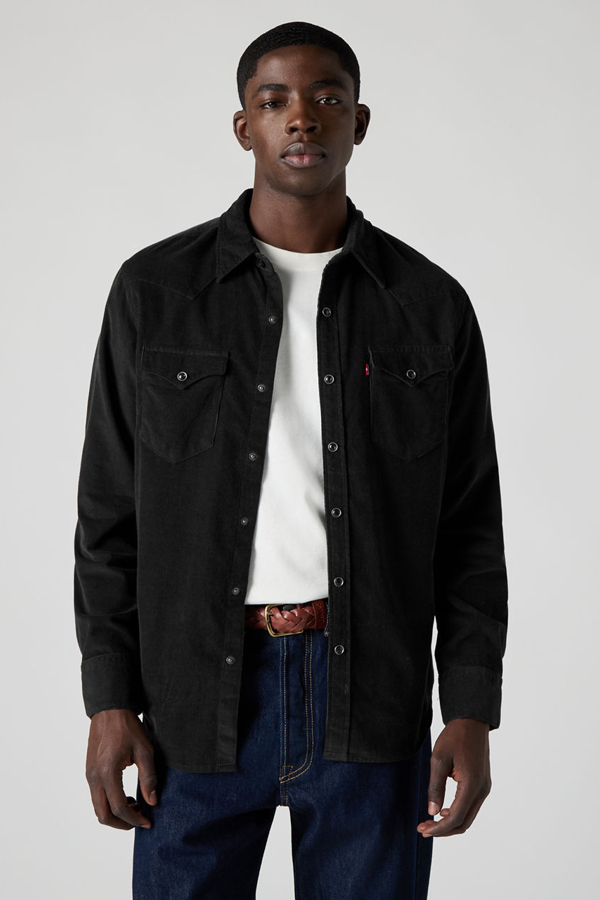 Levi' Chemise Western Barstow Standard Homme / Jet Corduroy