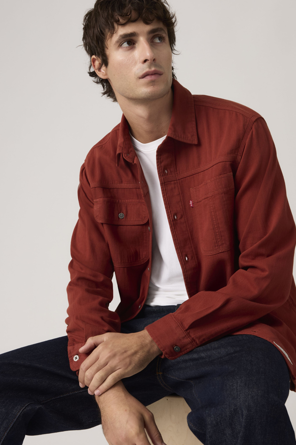 Levi' Auburn Worker Shirt Homme / Temp Look 10
