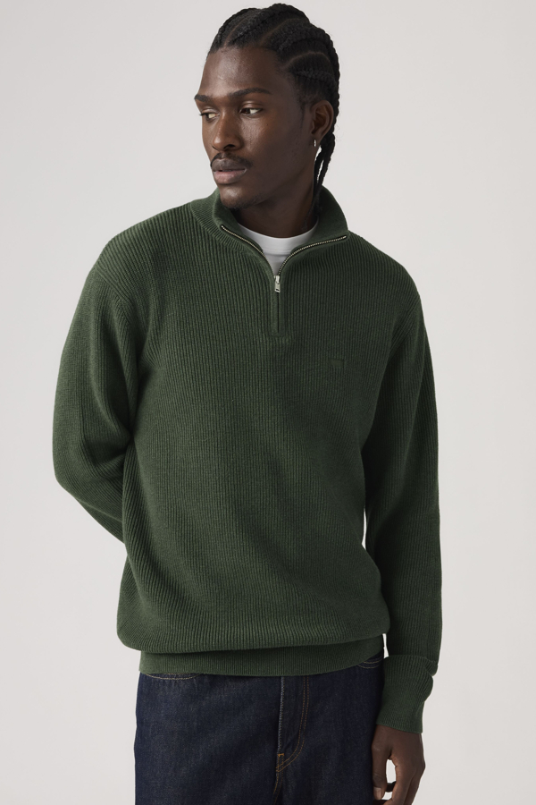 Levi' Housemark Quarter Zip Sweater Homme / Duffel Bag Heather