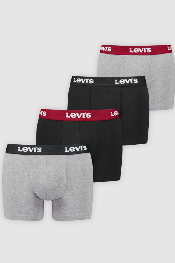 Levi' Caleçons Logo Répété Lot De 4 Homme / - vue 2