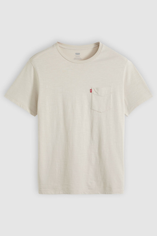 Levi' T Shirt À Poche Classic Homme Jaune / Pumice Stone
