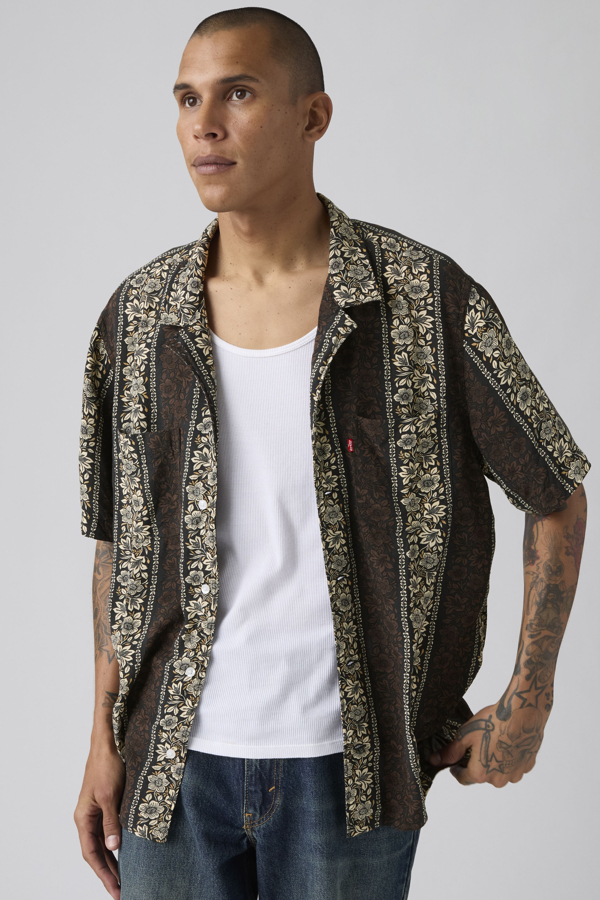 Levi' Chemise Manche Courte Classic Camp Homme / Milas Floral Stripe Jet