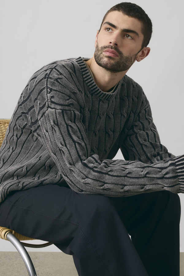 Levi' Carmel Cable Crewneck Sweater Homme / Phantom - vue 1