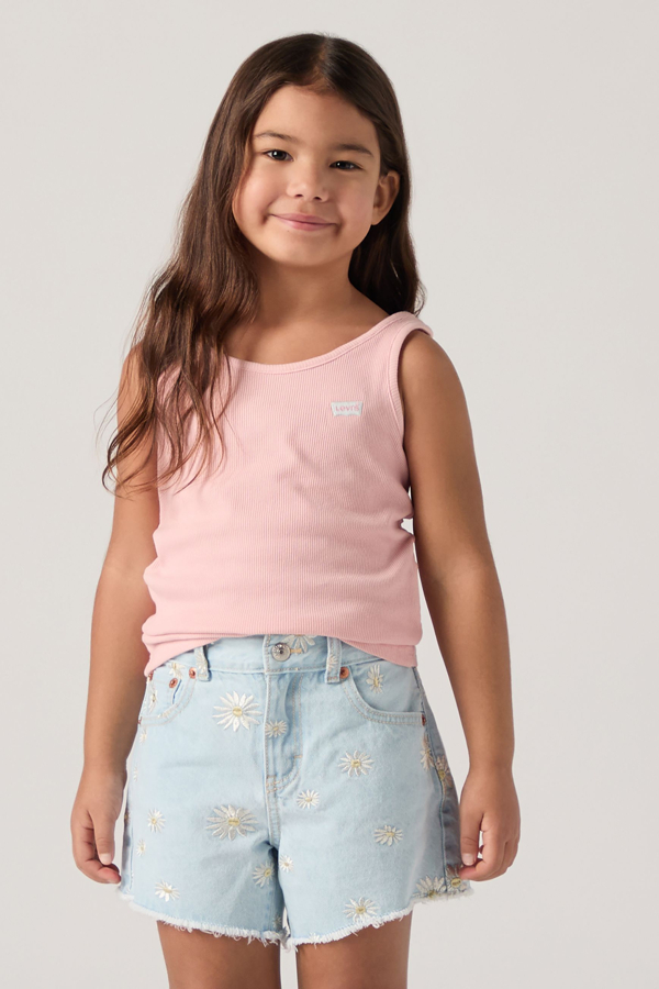 Levi' Kids Meet And Greet Ribbed Tank Top Femme / Blush