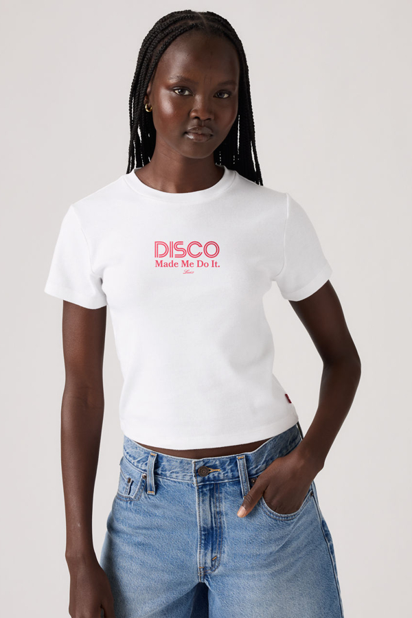 Levi' Graphic Essential Sporty Tee Femme / Disco Made Me Do It Bright