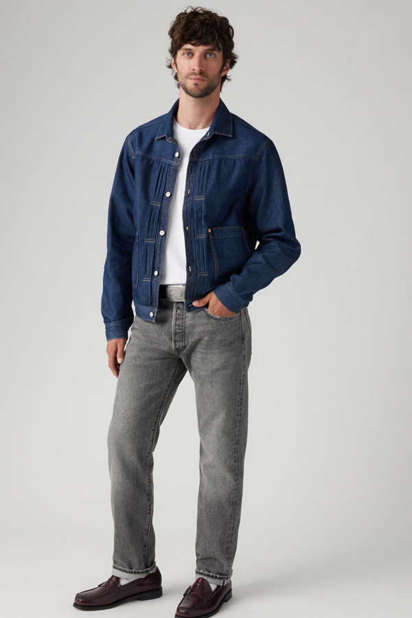 Levi' Jean 501 Original Lisière Selvedge Homme / Ash Selv 32X34