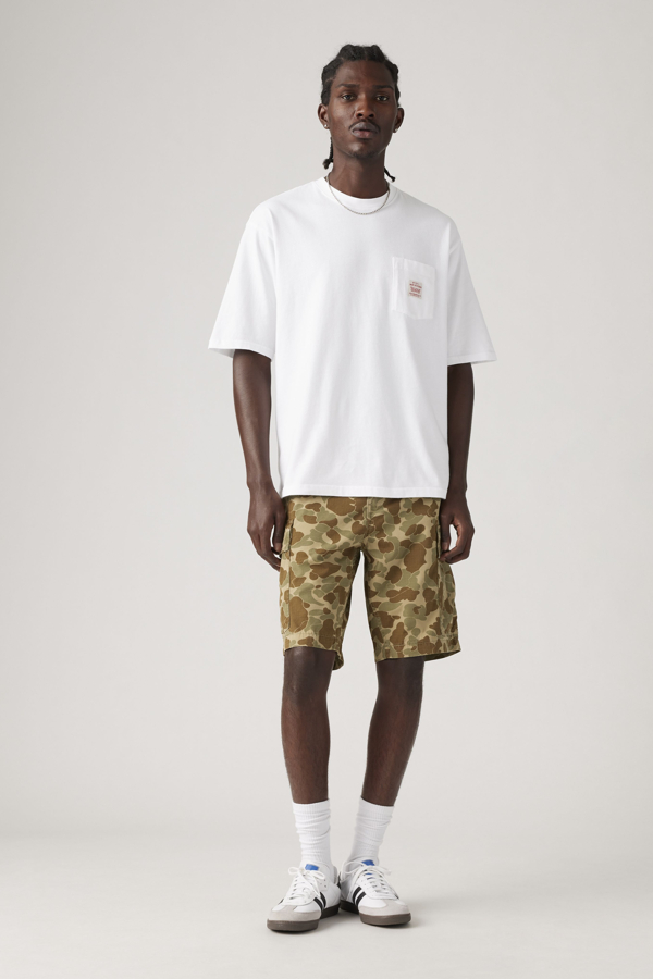 Levi' Carrier Cargo Shorts Homme / Harvest Gold Classic Duck Camo Print - vue 1