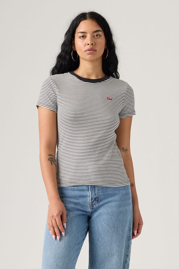 Levi' T Shirt Essential lot De 2 Femme / + & Annalise Stripe C96298 2XS