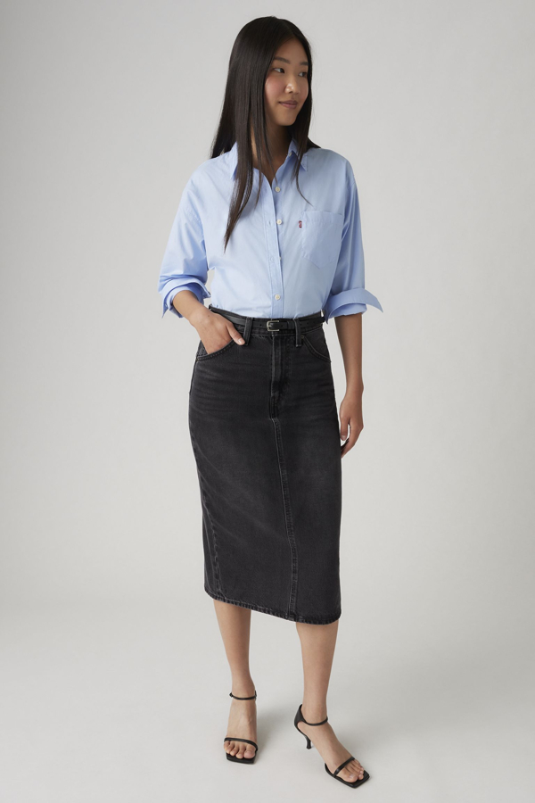 Levi' Jupe Fendue Taille Haute Femme / Wandering Spirit Clean