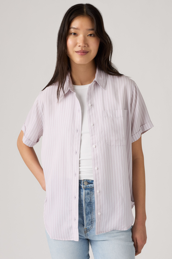 Levi' Darlene Short Sleeve Shirt Femme / Helle Stripe Bright Twill