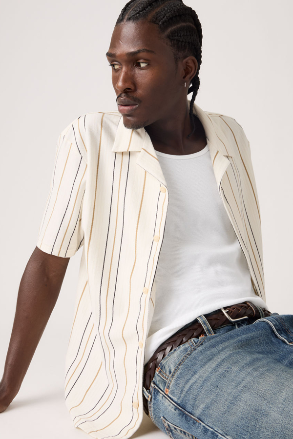 Levi' Chemise Camp Homme / Elowen Stripe Egret